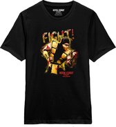 Mortal Kombat  Scorpion Fight Black T-Shirt - S