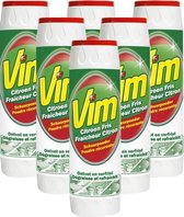 Vim - Schuurpoeder - Citroen Fris - 6 x 500gr - Voordeelverpakking