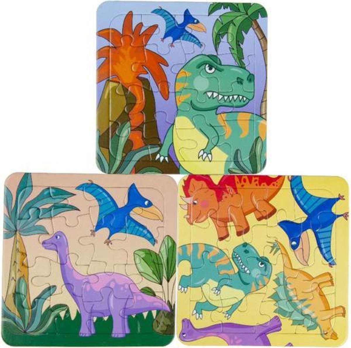Puzzle dinosaure 3 pièces