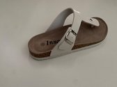 Teen slippers/sandalen heren - wit - maat - 44