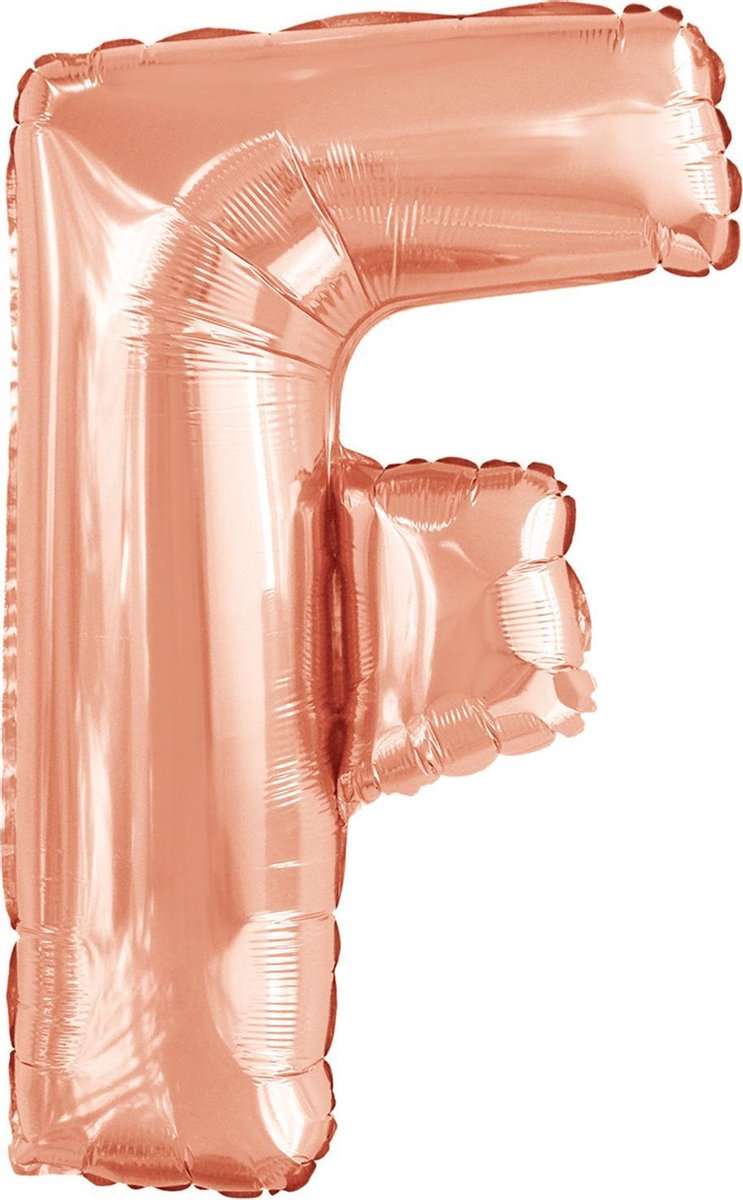 Amscan Folieballon Letter F 110 X 65 Cm Roségoud