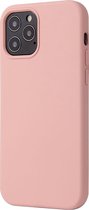 Mobigear Hoesje geschikt voor Apple iPhone 12 Pro Max Siliconen Telefoonhoesje | Mobigear Rubber Touch Backcover | iPhone 12 Pro Max Case | Back Cover - Sakura Pink | Roze