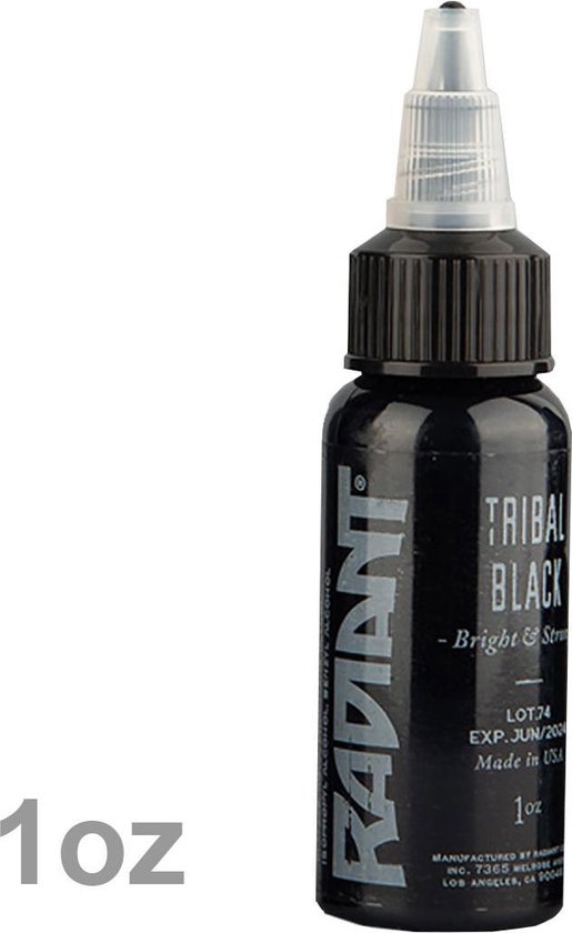 Radiant Colors tattoo inkt Tribal black 30ml