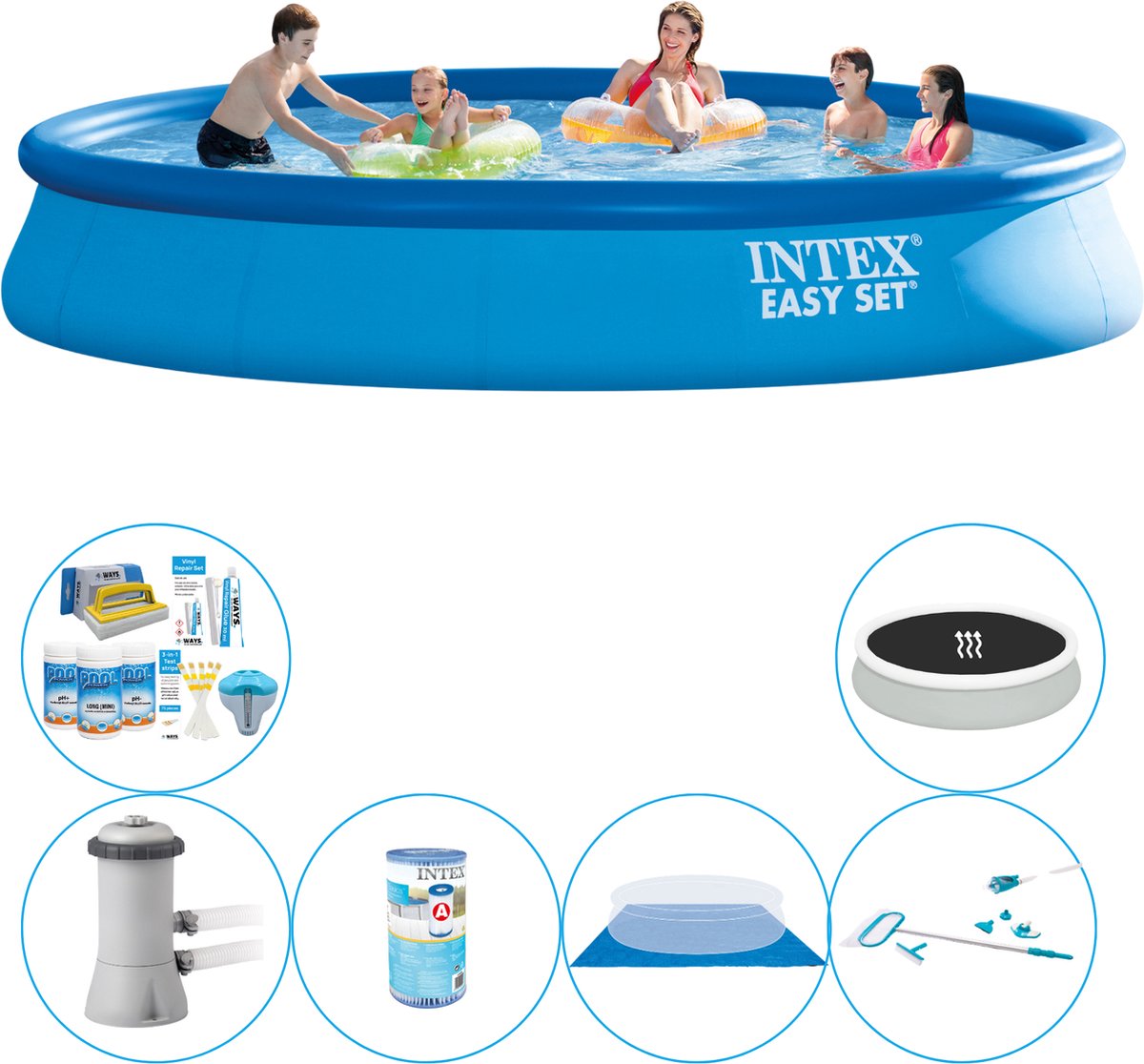 Zwembad Combinatie Pakket -  Easy Set Rond 457x84 cm