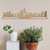 Skyline Franeker eikenhout -60cm- City Shapes wanddecoratie