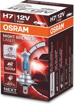 Lampe halogène laser Osram Night Breaker - Lampe de voiture H7 - 12V - 2 pièces