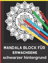 Mandala block fur erwachsene schwarzer hintergrund