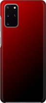 Samsung Galaxy S20 Plus - Hard Case - Deluxe - Fully Printed - Zwart Rood