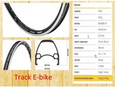 Ambrosio velg 28 32g Track E-bike zwart