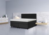 Vaste boxspring Babette - 180x200 - Incl. pocketvering matras - Antraciet