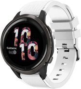 Strap-it Smartwatch bandje siliconen - geschikt voor Garmin Venu 2 / Garmin Vivoactive 4 - wit
