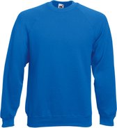 Fruit Of The Loom Unisex Raglan Mouwen Belcoro® Sweatshirt (Royaal Blauw)