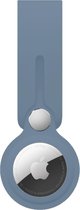 TRND® | Sleutelhanger geschikt voor Apple AirTag - Siliconen AirTag Hoesje - AirTag Apple Case - AirTag Accessoire - Loop Hanger Tas - 1 stuk - Marine Blauw