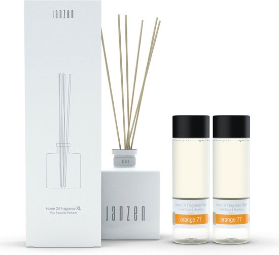JANZEN Home Fragrance Sticks XL Wit - inclusief Orange 77