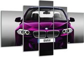 Peinture sur verre BMW | Violet, gris, noir | 170x100cm 5 Liège | Tirage photo sur verre |  F003677
