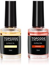 TOPCODE Cosmetics - 2x Nagelriemolie - citroen - sinaasappel - 15ml - Cuticle oil