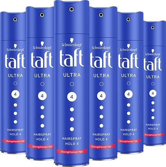Taft Ultra Strong Haarspray 6x 250 ml - Voordeelverpakking
