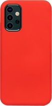 - ADEL Siliconen Back Cover Softcase Hoesje Geschikt voor Samsung Galaxy A32 - Rood