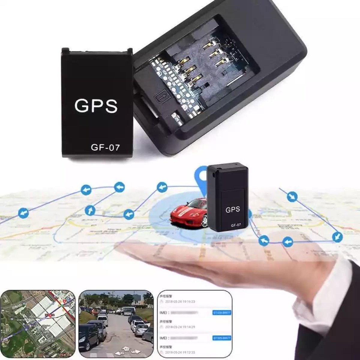 Tracker GPS Magnétique Mini Pour Voiture – Localisation En Temps Réel, étanche, Discret – Pour Véhicules, Valises, Vélos