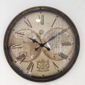 HORLOGE MURALE OLD WORLD VINTAGE INDUSTRIAL DESIGN