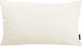 Housse de coussin long crème velours | Velours - Polyester | 30 x 50 cm