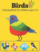 Birds Coloring book for children ages 5-8