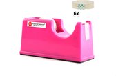 Plakbandhouder – Zwaar Model – Inclusief 6 Rollen Plakband – Tape Dispenser – Kantoor Artikelen – Bureau Accessoires – Kantoorbenodigdheden – Schoolspullen – School – Plakband