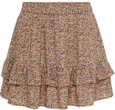 Jacqueline de Yong Rok Jdystaar Life Mini Frill Skirt Wvn 15226057 Fall Leaf/purple Dames Maat - W38