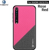 Voor Xiaomi 10 / 10pro PINWUYO Rong-serie schokbestendige pc + TPU + beschermhoes van chemische vezeldoek (rood)