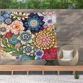 Ulticool - Fleurs Nature Art - Affiche de tapisserie murale - 200x150 cm - Groot tapisserie - Tapisserie d'affiches de jardin