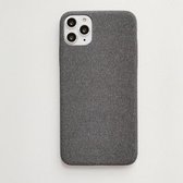 Voor iPhone 11 Pro Max Fabric Style TPU Protective Shell (Deep Grey)