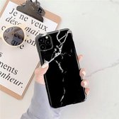 Voor iPhone 12/12 Pro TPU Smooth Marbled IMD Mobile Phone Case (Gold Inlaid Jade F32)