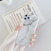 Voor iPhone 12/12 Pro TPU Smooth Marbled IMD mobiele telefoonhoes (Snow White F6)