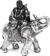Indi-olifant Met Boeddha 18 Cm - Hars