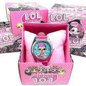 Zonder Doos - Originele Verrassing Horloge Meisje Pop Patroon Speelgoed Accessoires Lederen Kid Verjaardag Kerst Halloween Gift