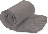 Luxe Hoeslaken Satijn - 100% Katoensatijn (280TC) - Lits-jumeaux - 180x200 cm - Dark Grey