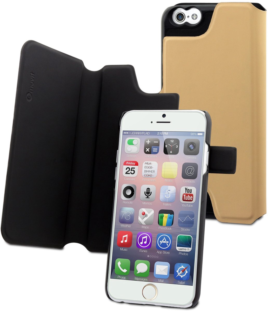 muvit iPhone 6+ Magic Reverso Case - Zwart/Zand