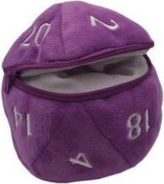 Thumbnail van een extra afbeelding van het spel D20 Plush Dice Bag - Purple