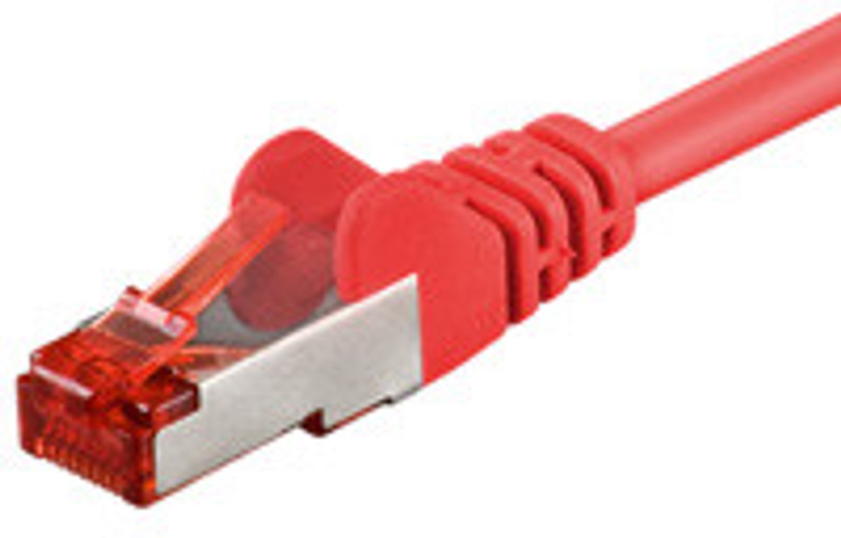 CAT6 S/FTP (PIMF) patchkabel / internetkabel 25 meter rood - netwerkkabel