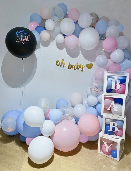 Gender Reveal Decoration Fête Package Baby Shower - Accessoires