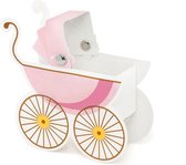 Kinderwagen Geschenkdoosjes Roze 9,5x9,5x4cm 10 stuks