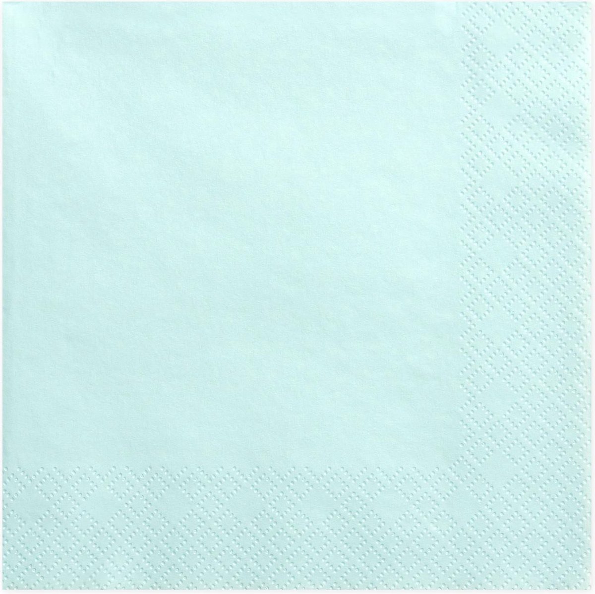 PartyDeco - Servetten pale turquoise - 20 stuks