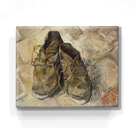 Schilderij - Schoenen - Vincent van Gogh - 24x 19,5 cm - Niet van echt  te... | bol.com