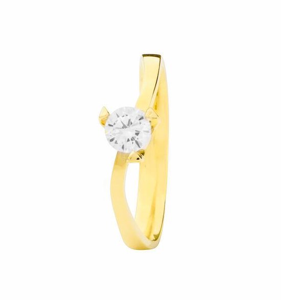 Heavenly Jeweler - HMLR115 - Femme - Ring - Or jaune 14 carats - Bague-  Bague de... | bol.com