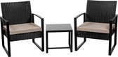 Tuinset | Lounge set | Tuinset 2 persoons | Tuinstoelkussens | Tuinset weerbestendig| Tuintafel kunststof | Tuinstoel | Tuintafel | Tuintafel met stoelen | Balkon | Tuin | Yaheetech |