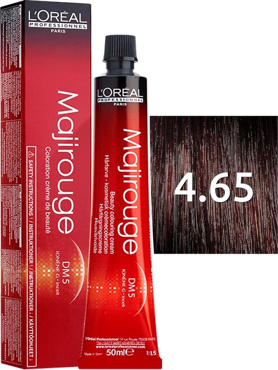 L'Oréal Professionnel Majirouge Haarfarbe – Nr. C 4,62 Mittelbraun Rot Irisierend Carmilane, 50ml