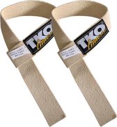 TKO Fitness - Lifting Straps - Gewichtshef Straps - Deadlift Straps - Powerlifting Straps - Fitness Straps - One Size - Wit