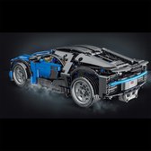 DW4Trading Blauwe Bugati Chiron Raceauto - 1225 Stuks - Compatibel met Grote Merken