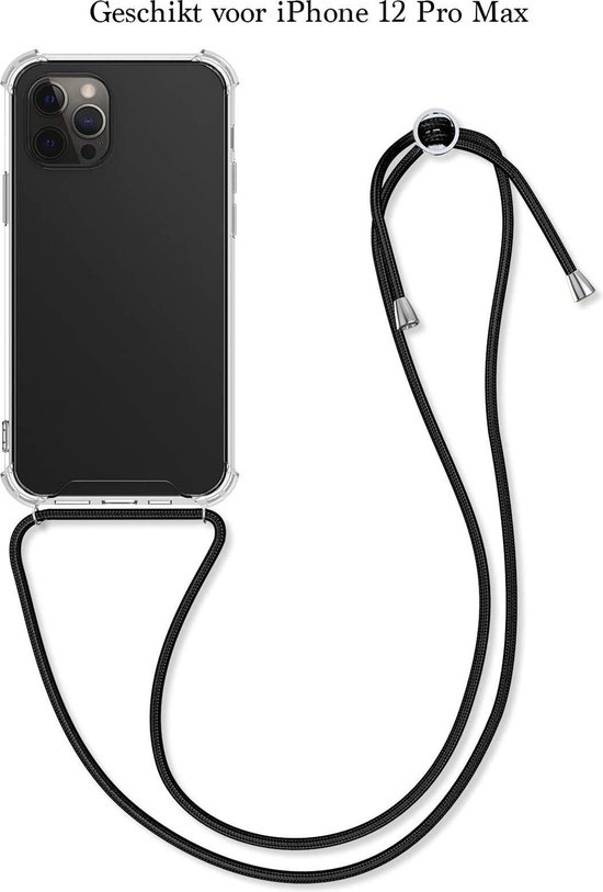 iPhone 12 Pro Max avec cordon Coque transparente antichoc | bol.com
