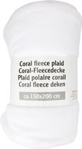 Coral Fleece Deken 150x200 cm - Koelwit